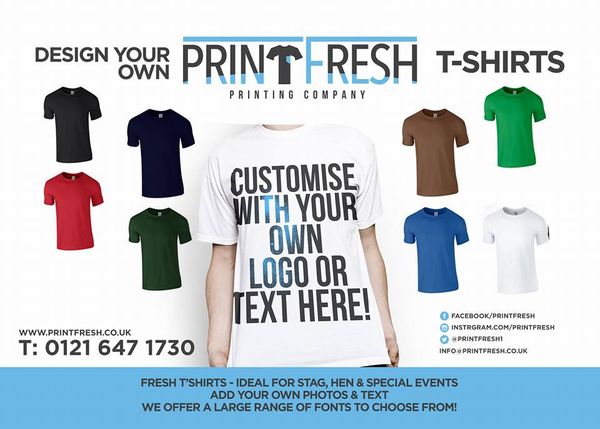 T-Shirts and custom printed t-shirts at great prices
